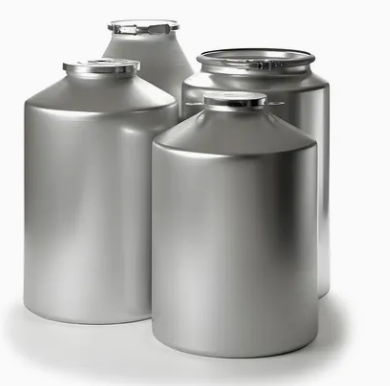 Алюмініевы гаршчок і алюмініевая бутэлька з лячэбным шрубай