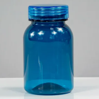 Пластыкавыя капсулы для таблетак Вітамінныя лекавыя бутэлькі з адкідной вечкам